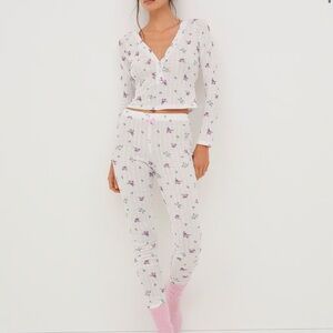 NWT FOR LOVE & LEMONS
Pointelle Sleep Set